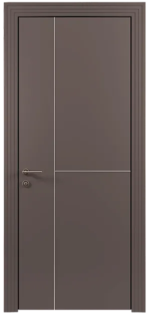 Межкомнатная дверь Tivoli Г-1, цвет - Серо-Розовый мордовник эмаль (RAL 020-60-05), Без стекла (ДГ)