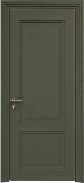 Межкомнатная дверь Dinastia Neo Classic Scalino, цвет - Серый Мох эмаль по шпону (RAL 7003), Без стекла (ДГ)