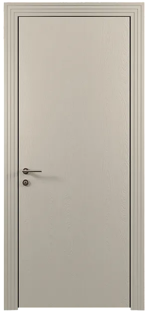 Межкомнатная дверь Tivoli А-1, цвет - Жемчужная эмаль по шпону (RAL 1013), Без стекла (ДГ)