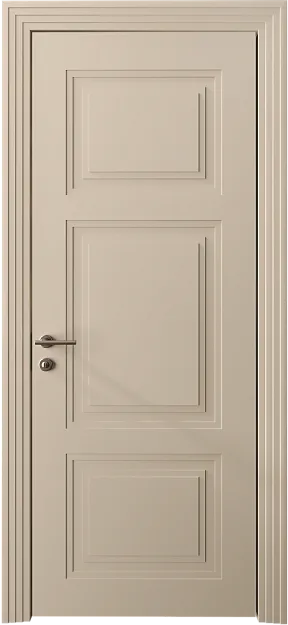 Межкомнатная дверь Siena Neo Classic Scalino, цвет - Бежевый Мел эмаль (RAL 075-80-10), Без стекла (ДГ)