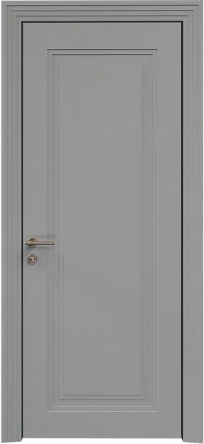 Межкомнатная дверь Ravenna Neo Classic Scalino, цвет - Серебристо-серая эмаль по шпону (RAL 7045), Без стекла (ДГ)