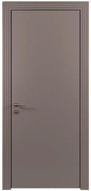 Межкомнатная дверь Tivoli А-1, цвет - Серая стяжка эмаль (RAL 060-60-05), Без стекла (ДГ)
