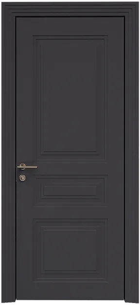 Межкомнатная дверь Imperia-R Neo Classic Scalino, цвет - Черная эмаль по шпону (RAL 9004), Без стекла (ДГ)