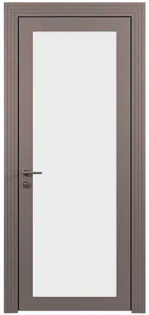 Межкомнатная дверь Tivoli З-1, цвет - Грязный Белый эмаль (RAL 070-90-05), Со стеклом (ДО)