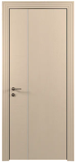 Межкомнатная дверь Tivoli В-1, цвет - Бежевый Мел эмаль по шпону (RAL 075-80-10), Без стекла (ДГ)