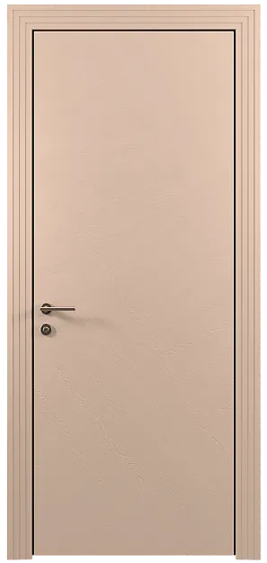 Межкомнатная дверь Tivoli М-1, цвет - Серый цемент эмаль по шпону (RAL 060-70-10), Без стекла (ДГ)