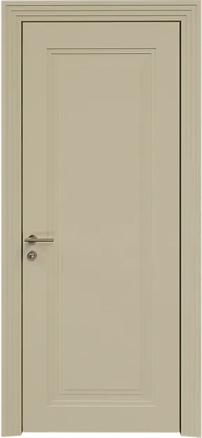 Межкомнатная дверь Domenica Neo Classic Scalino, цвет - Серо-оливковая эмаль по шпону (RAL 7032), Без стекла (ДГ)