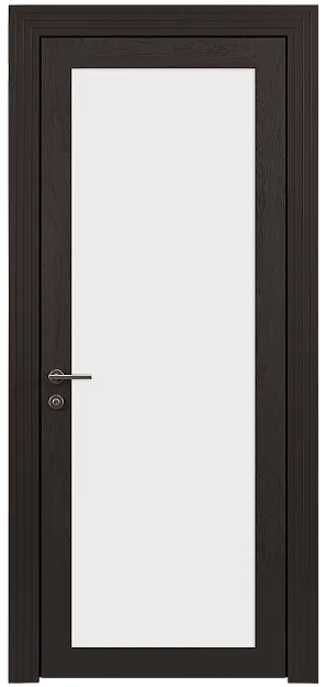Межкомнатная дверь Tivoli З-1, цвет - Теплый Серый эмаль по шпону (RAL 040-60-05), Со стеклом (ДО)