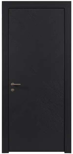 Межкомнатная дверь Tivoli И-1, цвет - Черная эмаль по шпону (RAL 9004), Без стекла (ДГ)