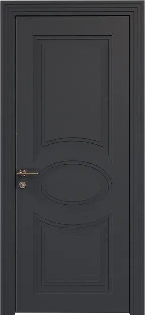 Межкомнатная дверь Florencia Neo Classic Scalino, цвет - Графитово-серая эмаль по шпону (RAL 7024), Без стекла (ДГ)