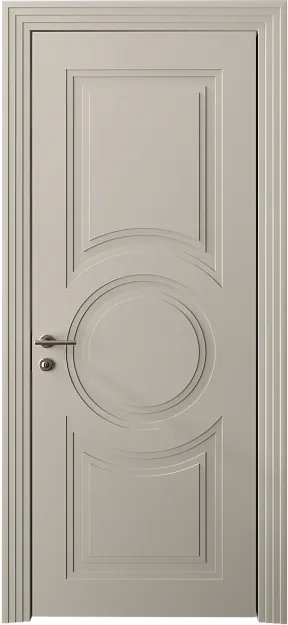 Межкомнатная дверь Ravenna Neo Classic Scalino, цвет - Жемчужная эмаль (RAL 1013), Без стекла (ДГ)