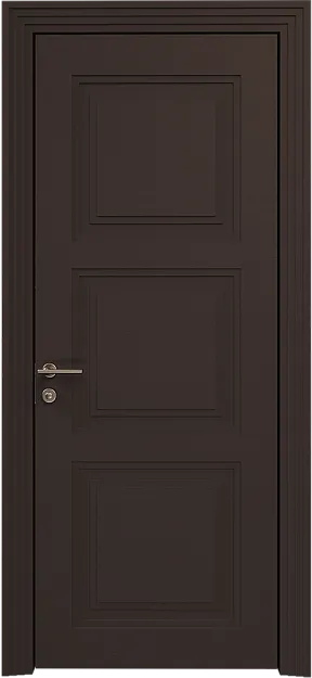 Межкомнатная дверь Millano Neo Classic Scalino, цвет - Чёрный Базальт эмаль по шпону (RAL 040-30-05), Без стекла (ДГ)