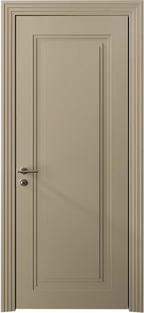 Межкомнатная дверь Domenica Neo Classic Scalino, цвет - Серое Льняное волокно эмаль (RAL 075-70-10), Без стекла (ДГ)