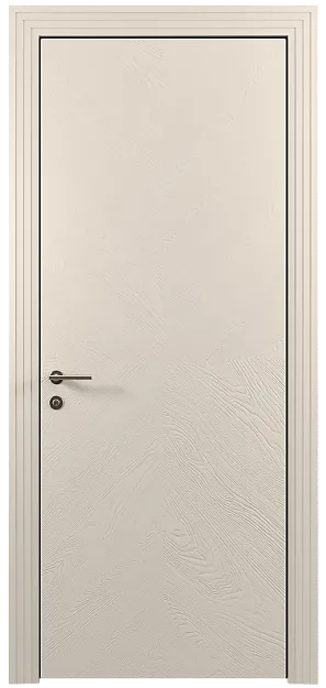 Межкомнатная дверь Tivoli И-1, цвет - Бежевая эмаль по шпону (RAL 9010), Без стекла (ДГ)