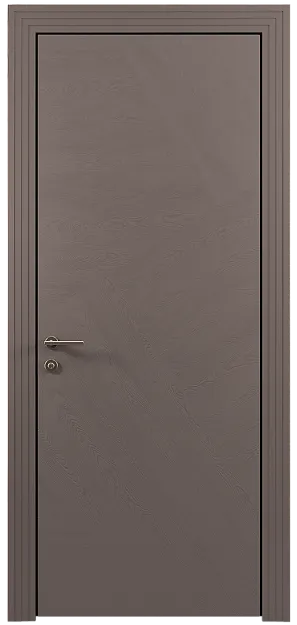 Межкомнатная дверь Tivoli М-1, цвет - Чёрный Базальт эмаль по шпону (RAL 040-30-05), Без стекла (ДГ)