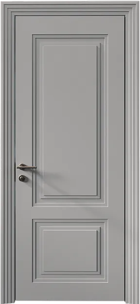 Межкомнатная дверь Dinastia Neo Classic Scalino, цвет - Серая эмаль (RAL 7047), Без стекла (ДГ)