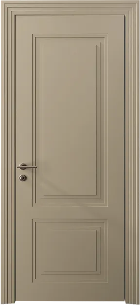 Межкомнатная дверь Dinastia Neo Classic Scalino, цвет - Серое Льняное волокно эмаль (RAL 075-70-10), Без стекла (ДГ)