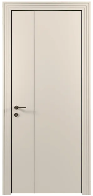 Межкомнатная дверь Tivoli В-1, цвет - Бежевая эмаль (RAL 9010), Без стекла (ДГ)