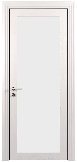 Межкомнатная дверь Tivoli З-1, цвет - Белая эмаль по шпону (RAL 9003), Со стеклом (ДО)
