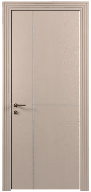 Межкомнатная дверь Tivoli Г-1, цвет - Грязный Белый эмаль по шпону (RAL 070-90-05), Без стекла (ДГ)
