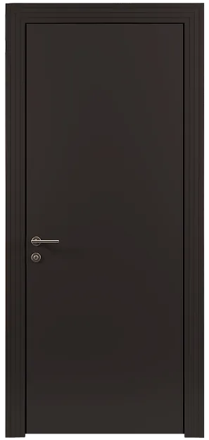 Межкомнатная дверь Tivoli А-1, цвет - Чёрный Базальт эмаль (RAL 040-30-05), Без стекла (ДГ)