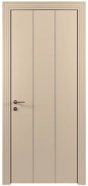 Межкомнатная дверь Tivoli Б-1, цвет - Бежевый Мел эмаль (RAL 075-80-10), Без стекла (ДГ)