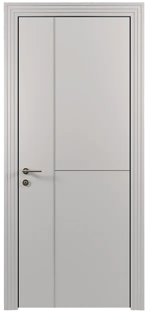 Межкомнатная дверь Tivoli Г-1, цвет - Серая эмаль (RAL 7047), Без стекла (ДГ)