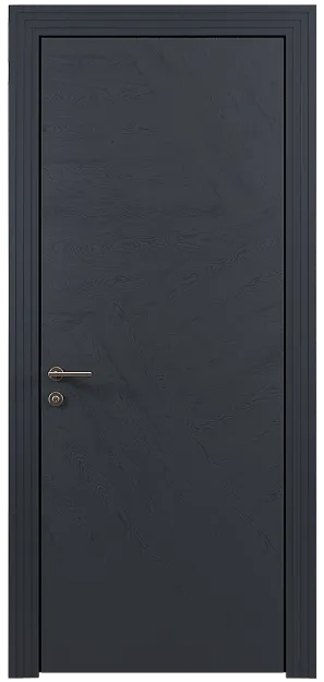 Межкомнатная дверь Tivoli М-1, цвет - Графитово-серая эмаль по шпону (RAL 7024), Без стекла (ДГ)