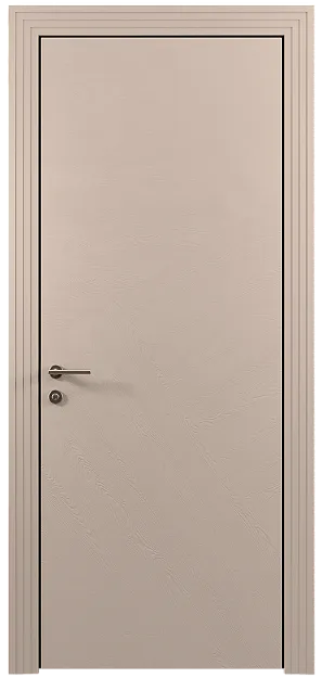 Межкомнатная дверь Tivoli М-1, цвет - Грязный Белый эмаль по шпону (RAL 070-90-05), Без стекла (ДГ)