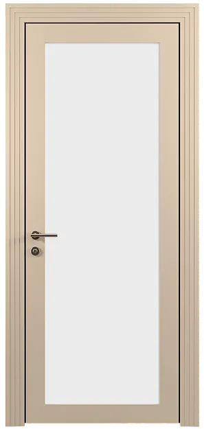 Межкомнатная дверь Tivoli З-1, цвет - Бежевый Мел эмаль (RAL 075-80-10), Со стеклом (ДО)