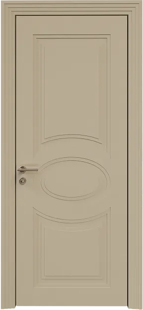 Межкомнатная дверь Florencia Neo Classic Scalino, цвет - Серое Льняное волокно эмаль по шпону (RAL 075-70-10), Без стекла (ДГ)