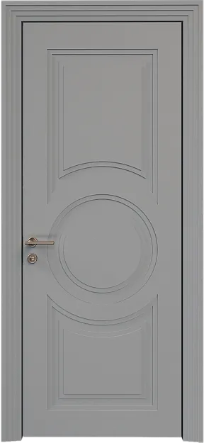 Межкомнатная дверь Ravenna Neo Classic Scalino, цвет - Серая эмаль по шпону (RAL 7047), Без стекла (ДГ)