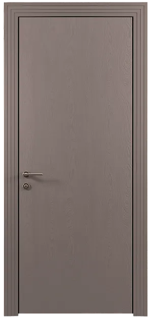 Межкомнатная дверь Tivoli А-1, цвет - Серая стяжка эмаль по шпону (RAL 060-60-05), Без стекла (ДГ)