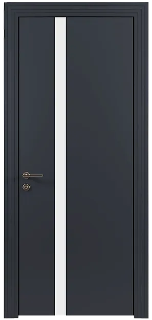 Межкомнатная дверь Tivoli Д-1, цвет - Графитово-серая эмаль (RAL 7024), Без стекла (ДГ)