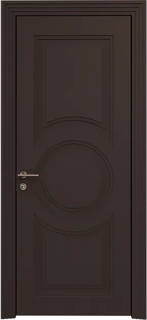 Межкомнатная дверь Ravenna Neo Classic Scalino, цвет - Чёрный Базальт эмаль по шпону (RAL 040-30-05), Без стекла (ДГ)