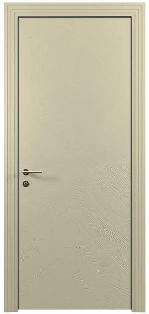 Межкомнатная дверь Tivoli И-1, цвет - Серо-оливковая эмаль по шпону (RAL 7032), Без стекла (ДГ)