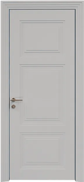 Межкомнатная дверь Siena Neo Classic Scalino, цвет - Серая эмаль по шпону (RAL 7047), Без стекла (ДГ)
