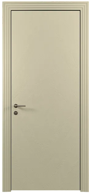 Межкомнатная дверь Tivoli К-1, цвет - Серо-оливковая эмаль по шпону (RAL 7032), Без стекла (ДГ)