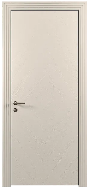 Межкомнатная дверь Tivoli К-1, цвет - Бежевая эмаль по шпону (RAL 9010), Без стекла (ДГ)
