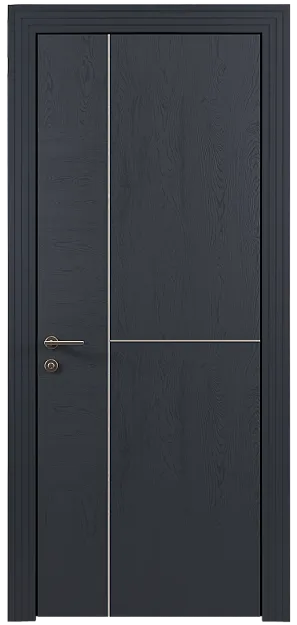 Межкомнатная дверь Tivoli Г-1, цвет - Графитово-серая эмаль по шпону (RAL 7024), Без стекла (ДГ)
