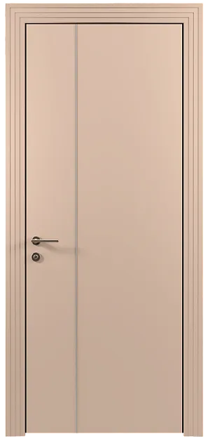 Межкомнатная дверь Tivoli В-1, цвет - Серый цемент эмаль (RAL 060-70-10), Без стекла (ДГ)