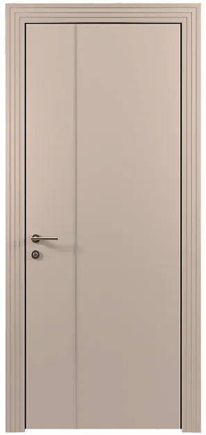 Межкомнатная дверь Tivoli В-1, цвет - Грязный Белый эмаль по шпону (RAL 070-90-05), Без стекла (ДГ)