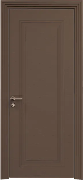 Межкомнатная дверь Domenica Neo Classic Scalino, цвет - Коричневый Тик эмаль по шпону (RAL 050-50-10), Без стекла (ДГ)