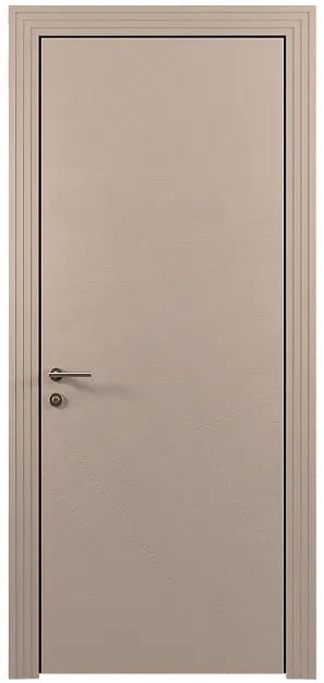 Межкомнатная дверь Tivoli М-1, цвет - Бежевое Ядро Миндаля эмаль по шпону (RAL 070-85-05), Без стекла (ДГ)