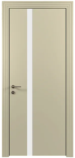 Межкомнатная дверь Tivoli Д-1, цвет - Серо-оливковая эмаль (RAL 7032), Без стекла (ДГ)