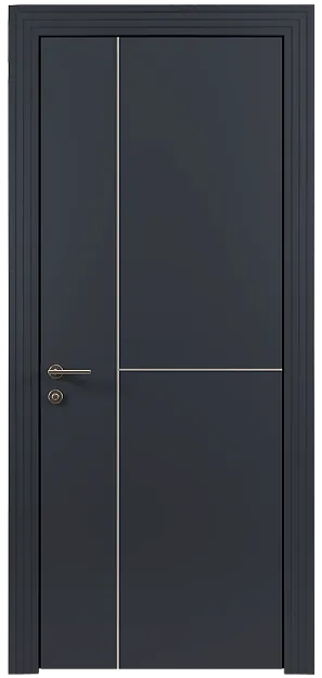Межкомнатная дверь Tivoli Г-1, цвет - Графитово-серая эмаль (RAL 7024), Без стекла (ДГ)