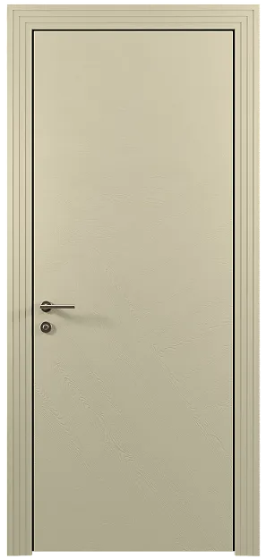 Межкомнатная дверь Tivoli М-1, цвет - Серо-оливковая эмаль по шпону (RAL 7032), Без стекла (ДГ)