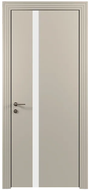 Межкомнатная дверь Tivoli Д-1, цвет - Жемчужная эмаль (RAL 1013), Без стекла (ДГ)