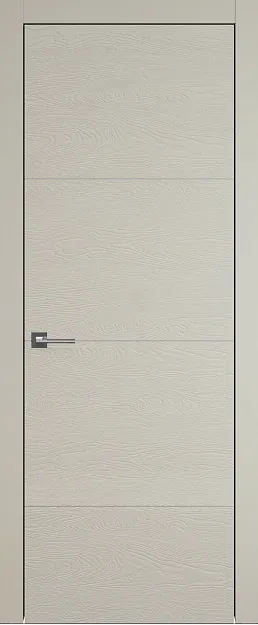 Межкомнатная дверь Tivoli Г-2, цвет - Серо-оливковая эмаль по шпону (RAL 7032), Без стекла (ДГ)