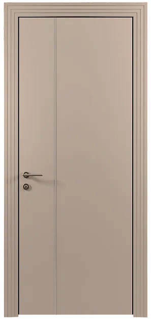 Межкомнатная дверь Tivoli В-1, цвет - Бежевое Ядро Миндаля эмаль (RAL 070-85-05), Без стекла (ДГ)